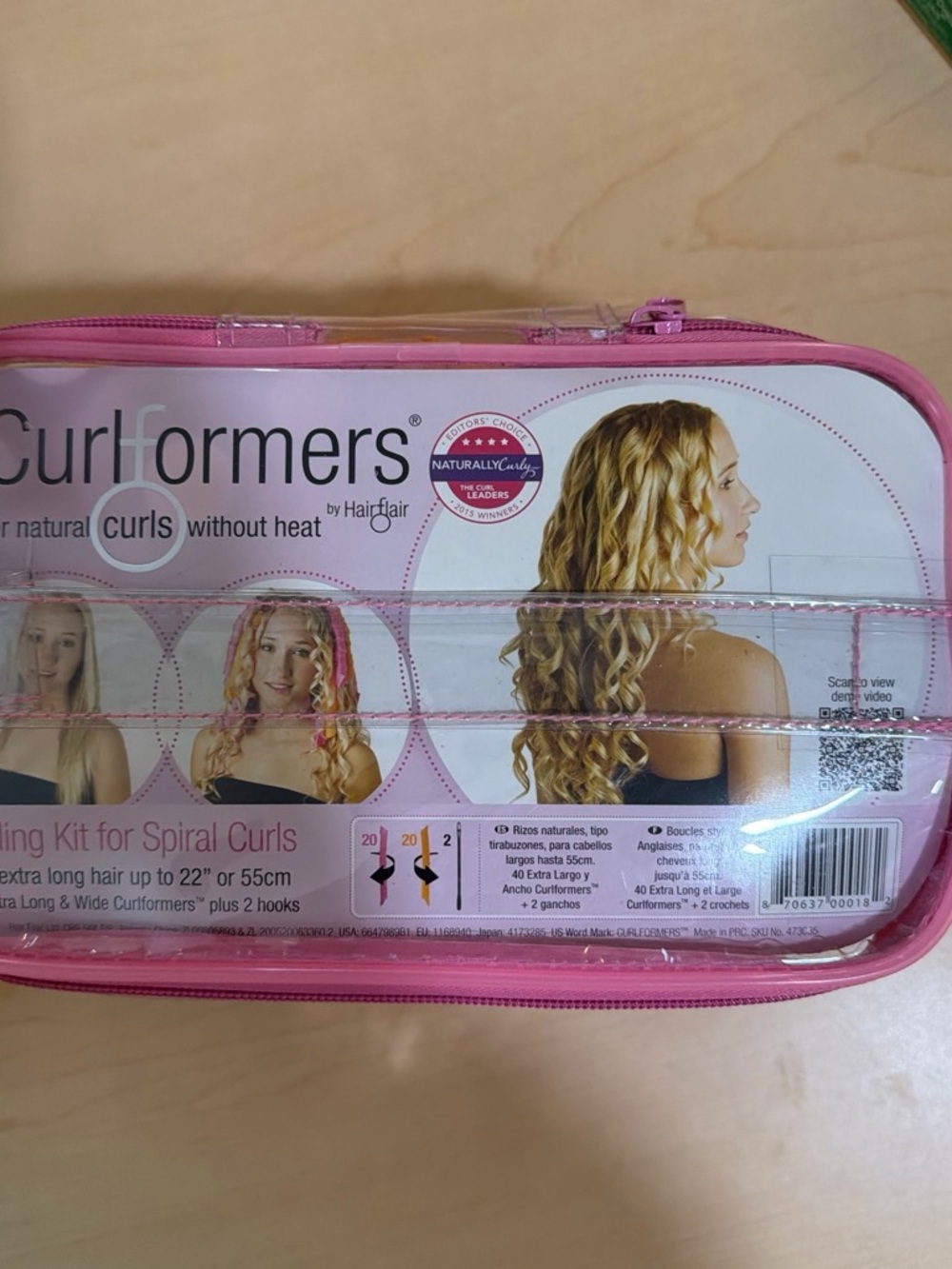 Curlformers Spiral Curling Kit by - Pink